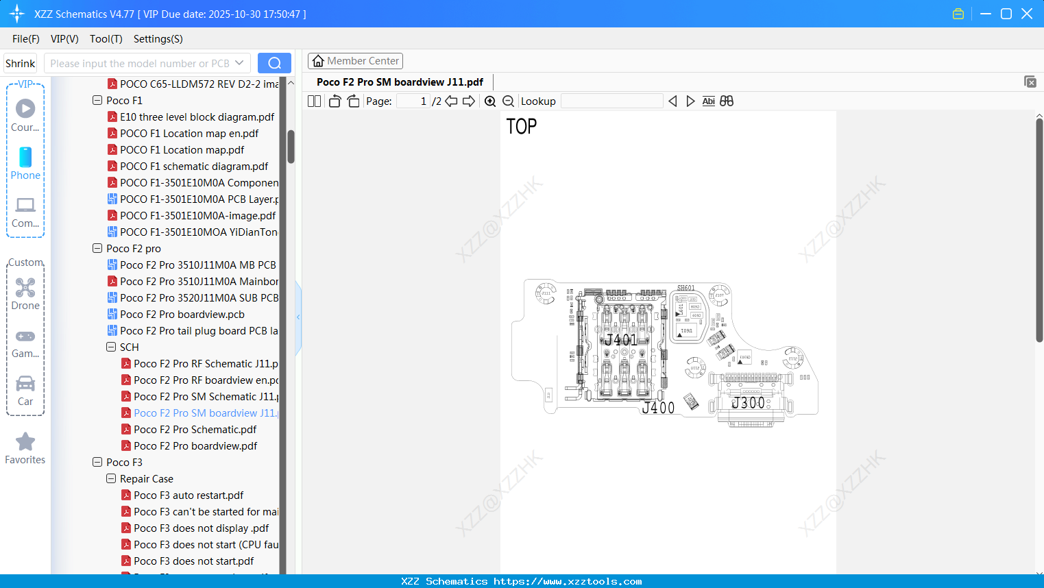 Xiaomi Poco F2 Pro SM Boardview J11